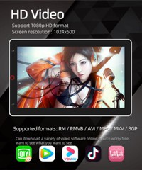 Android 10 Radio 10.1inch Rotatable Car Stereo 2Din Wifi GPS Navi Touch Screen