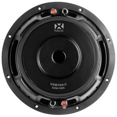 NVX VSW104v2 10″ Subwoofer w/ Rockford Fosgate R2-500X1 Mono Amplifier Bundle
