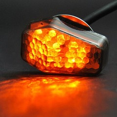 15 Amber LED Flush Mount Smoke Turn Signal Indicator Blinker Light Universal …