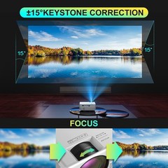 Unenu 1080P Portable Projector 8500L WiFi Bluetooth Android/IOS *612A2A
