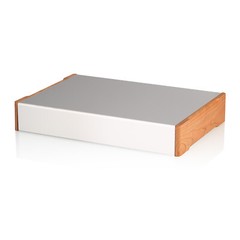 Amplifier Aluminum Chassis Case Wood Side Panel Box Enclosure DIY House Cabinet
