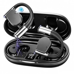 APE-BSW Open-Ear Wireless Earbuds with an earhook One Size Fits All, Black