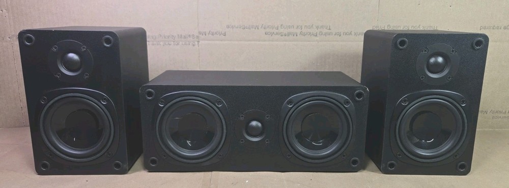 Denon SC-53C Center Speaker w/ Two SC-53S Satellite Speakers **ALL WORK GOOD**