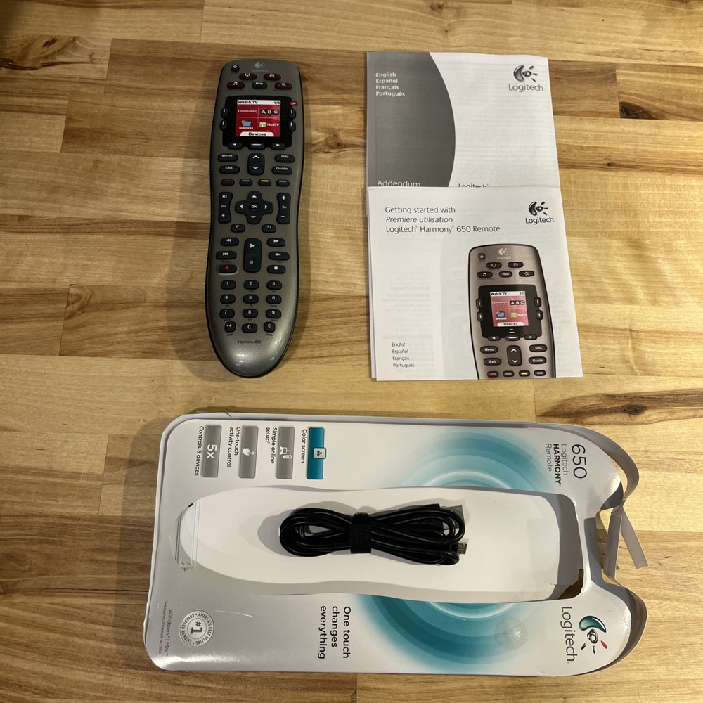 Logitech 915-000159 Harmony 650 Universal Color Screen Remote – Silver