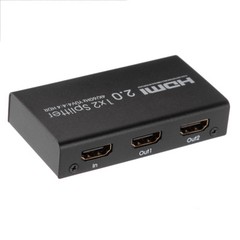 UHD 4K 60Hz HDMI 2.0 Repeater Amplifier Splitter Box Hub HDR 1080P 1×2 1In 2Out