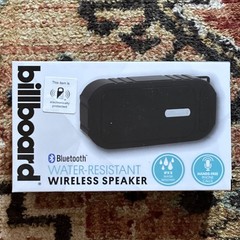 Billboard Portable Bluetooth Water-Resistant Speaker, FM, MicroSD, Black