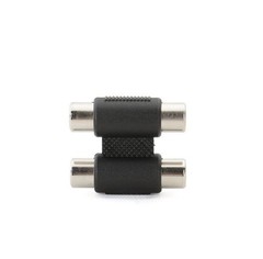 2 RCA Female to Female F/F Video Connector Converter Adapter for TV DVD HDTV AV