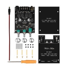 Bluetooth 5.0 Mini Stereo Amplifier 50W+50W, 2.0 Channel Audio Board, DIY Home S