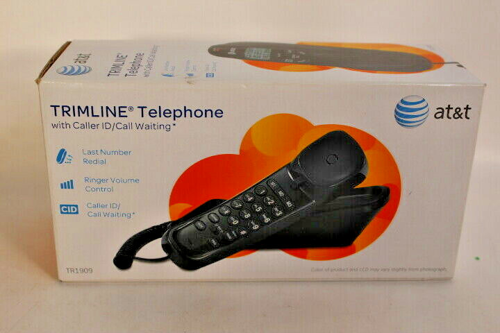 AT&T Trimline Telephone Black In Original Box