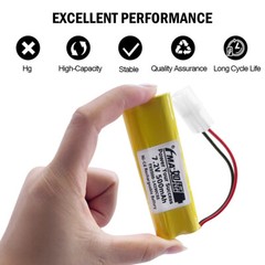 Ni-Cd Ni-MH 7.2V Battery 0.5-0.7Ah for Accu Alarm Control Panel GETRONIC GT2200