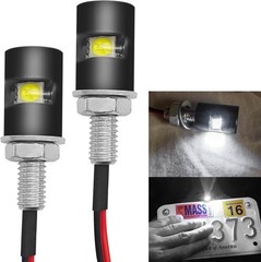 2PCS License Plate Light, LED Tag Lights, Super Bright 12V Waterproof License Pl