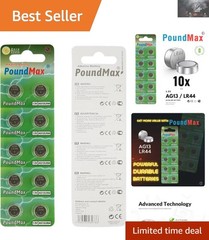 Economical 10 x AG13 Alkaline Batteries – 1.5V for Small Electronic Devices