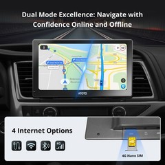 ATOTO 9in AI Android Portable Car Stereo 4G Dual Camera 2s Start Remote Control