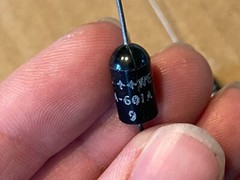 2 NOS Vintage 1970s Western Electric 5 uf 35v Tantalum 601A Capacitors TESTED!