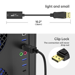 MT-VIKI DP to HDMI Adapter 4K Display Port Male to HDMI Female Cable Converter