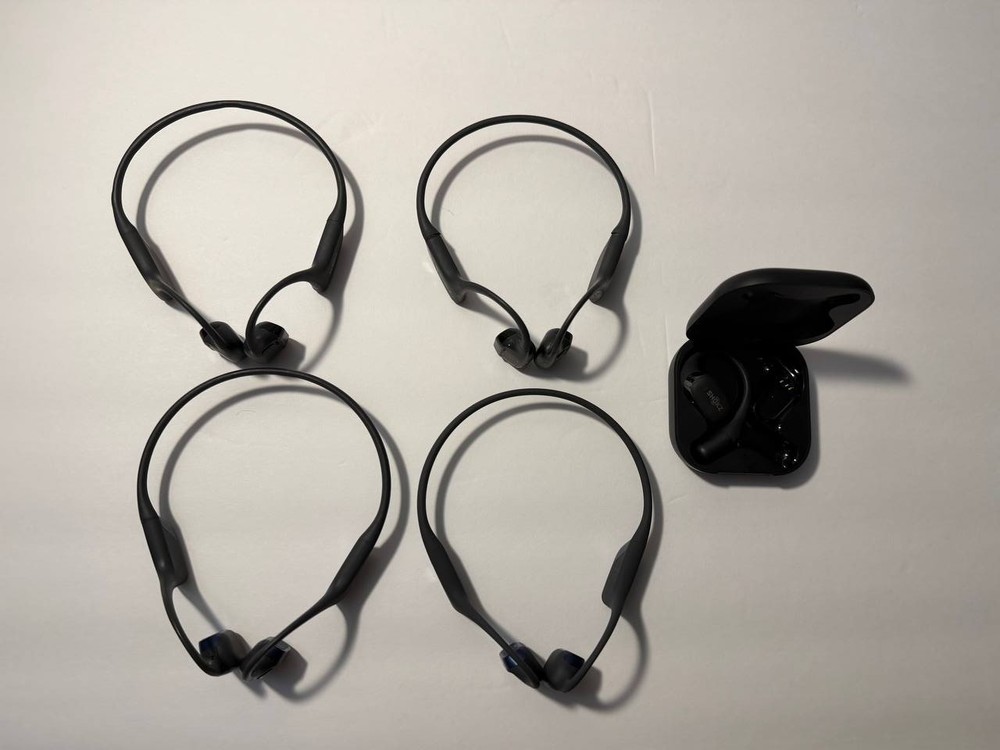 Lot of 5 – Shokz OpenRun Pro 2 / Mini /Openfit T910 Sports Headphones- FOR PARTS