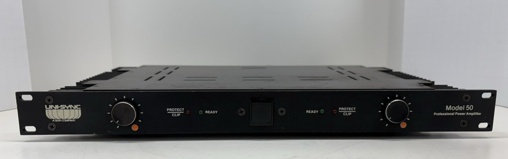 Uni-Sync Model 50 Vintage Stereo Professional Power Amplifier BSR Rack Mount