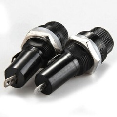 5/10/20Pcs Panel Mount Screw Cap Fuse Holder Case For Glass Tube Fuses 6x30mm