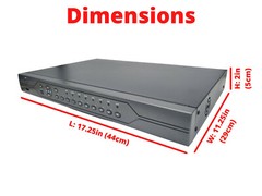 32 Channel H265 DVR with 2TB Hard Drive Security Camera Recorder
