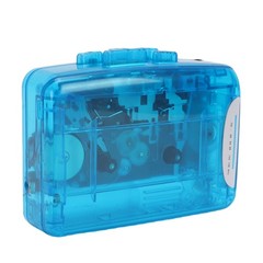 Portable Cassette Player Transparent Retro For Music Lovers ABS Easy To Use