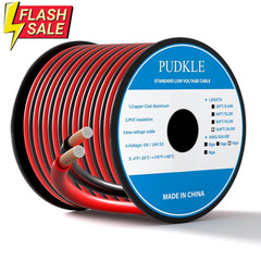 16 Gauge Wire 16awg Automotive Wire Electrical Wire 100ft 2 Conductor Red Black