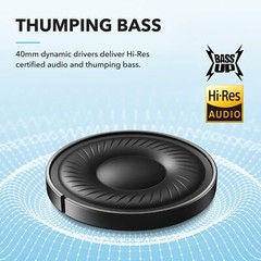 Soundcore Q20i Wireless Over-Ear Headphones Hybrid ANC Hi-Res Audio Bass|Refurb