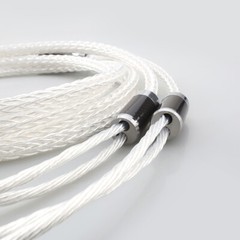 OCC Silver Plated Cord with Angle Banana Plugs HiFi Audio Bi-wire Speaker Cable
