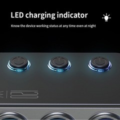 1to8 Multi Socket Car Cigarette Lighter Splitter USB Charger Adapter PD QC 120W