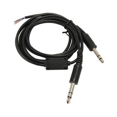 Aviation Headphone Cable Flexible 6.6ft Replacement Cable For David Clark AVCOMM
