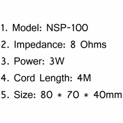1x Radio NSP-100 Mini Speaker Size Na CB External For Yaesu Kenwood Icom👌