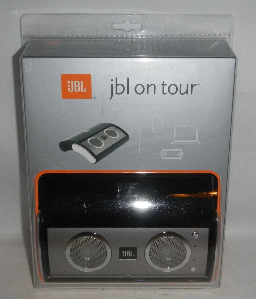 JBL On Tour Portable Wired Mini Stereo Speaker System AC or Battery Powered