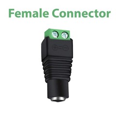 100 PCS X DC Male+Female Power Plug Adapter Connector 5.5×2.1mm For CCTV LOT