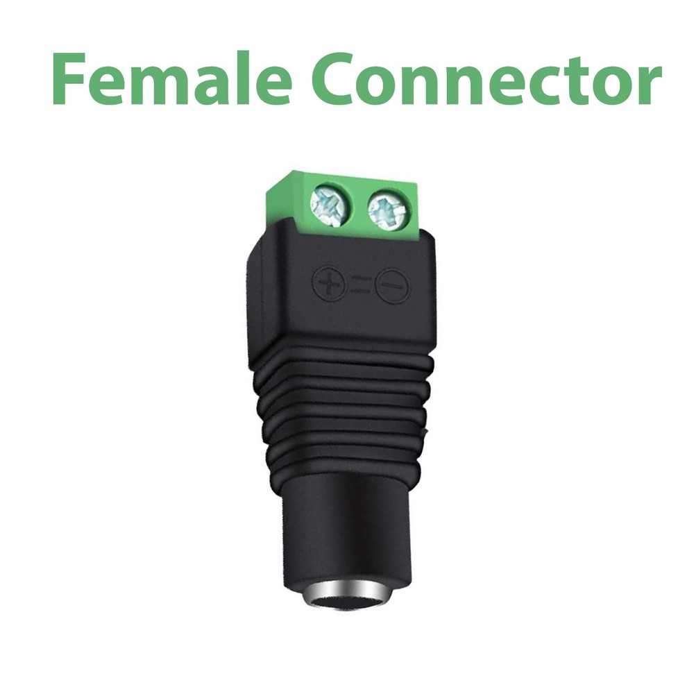 DC Power Plug Male Female Jack Connector 2.1 x 5.5mm Adapter Lot