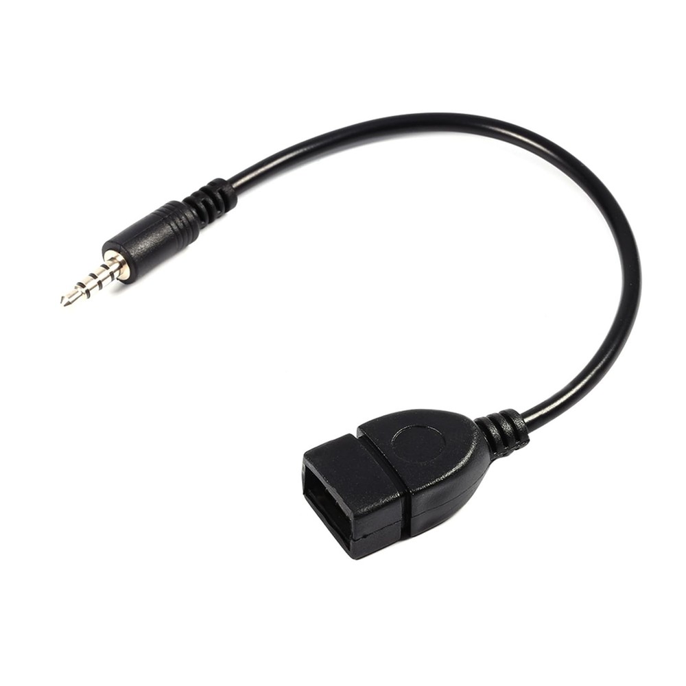 EIMSOAH 3.5mm Male Audio AUX Jack to USB 2.0 Type A Female OTG Cable, #100