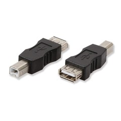 2 Pack USB 2.0 A Female to USB B Print Male Adapter Converter Scanner Plug