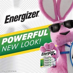 Energizer Rechargeable AA Batteries 4 Pack NiMH 1.2V Pre-Charged Long Lasting