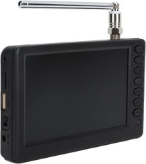 5” Portable Mini Digital TV, 1080P 2 in 1 with FM Radio, Rechargeable Batter…