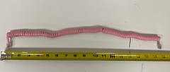 Lot of 2 NEW Pink Modular Telephone Handset Cords – 18 Inches Unstretched