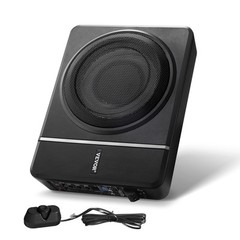 VEVOR 8″ 240W Slim Under-Seat Subwoofer Powered Car Truck Sub w/ Amp Kit Speaker