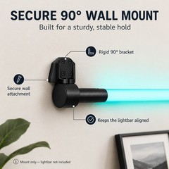 90 Degree Mount for JBL PartyLight Stick Secure Wall or Ceiling Mounting Bracket