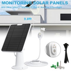 Solar Panel Charger For Arlo Ultra/Ultra 2/Pro 3/Pro 4/Pro 3 Floodlight Camera
