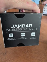 NIB. Jambar Wireless Speaker Bluetooth iHip, 30ft Wireless Area, 2 Hours, BLACK
