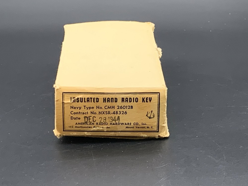 WWII Era CMH 26012 A U.S. NAVY Military Telegraph Key Brass (17)