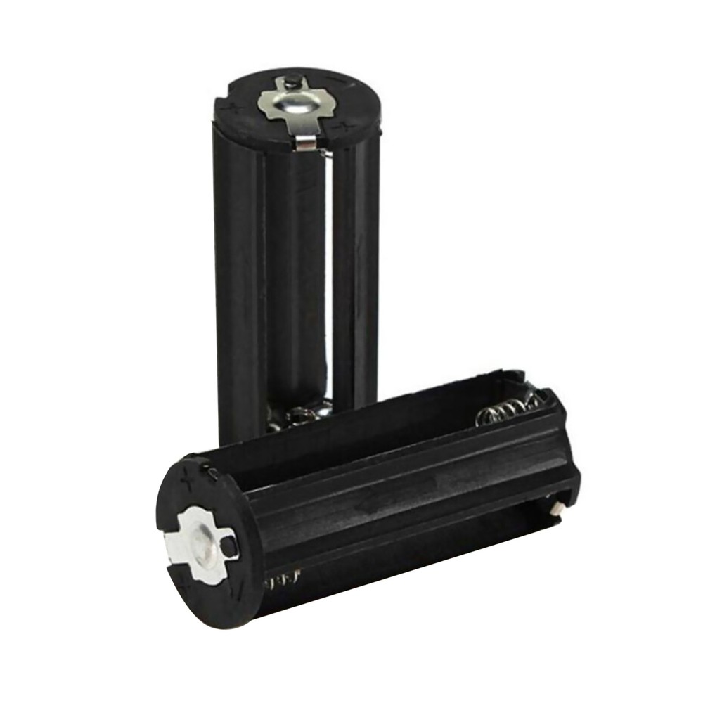 2Pc Cylindrical Case Battery Holder For 3 x AAA Battery Box Toy Flashlight Lamp