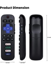 1 Pack Replacement Remote FIT For ROKU TV TCL/Sanyo/Element/Haier/RCA/LG/Philips