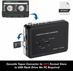 Cassette Player , Portable Converter Recorder Convert Tapes to Digital MP3