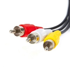 New 3 RCA to 3 RCA Cable Stereo AV Audio Video Composite Cord Gold Plated US