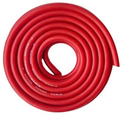 4 Gauge 25 Feet Red Flex Power Wire Strands High Voltage Marine Cable