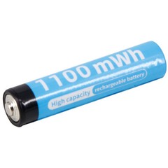 4PCS 1.5V AA AAA Li-ion Lithium ion Rechargeable Batteries 1100 / 3400mwh + Case