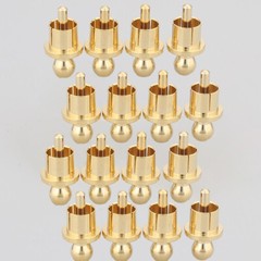 16PCS Gold Plated RCA Caps Plug Short-Circuit Shielding Socket Protect Cover US
